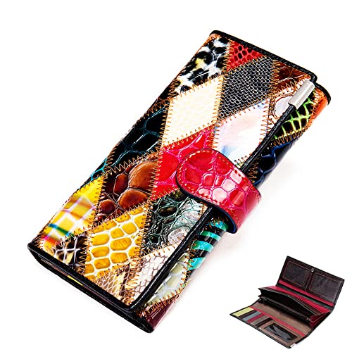 Women’s Genuine Leather Multicolor Wallet